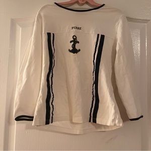 ferre white long sleeve tee